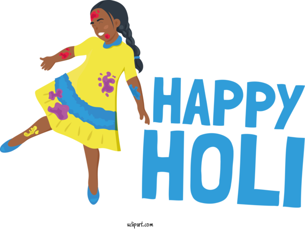Free Holi T Shirt GIF Clothing For Happy Holi Clipart Transparent Background