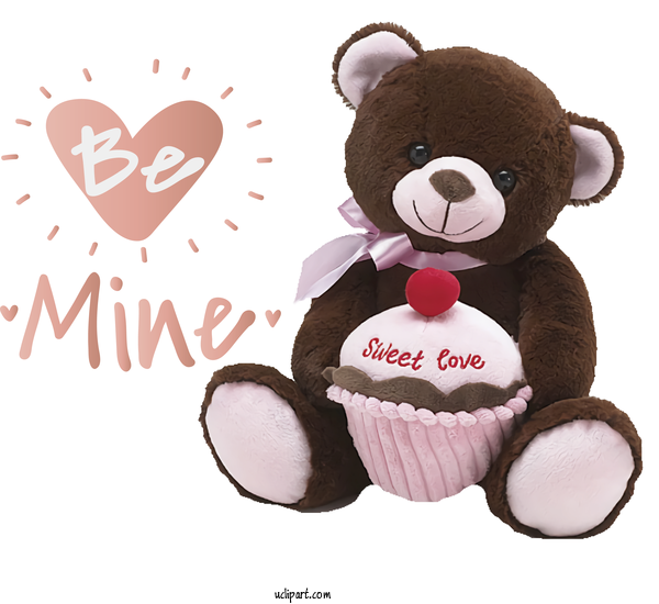 Free Holidays Bears Valentine's Day Teddy Bear For Valentines Day Clipart Transparent Background