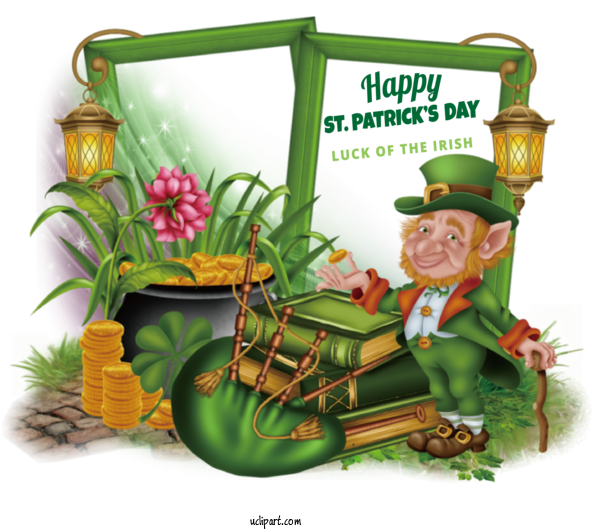 Free Holidays Leprechaun Cartoon St. Patrick's Day For Saint Patricks Day Clipart Transparent Background