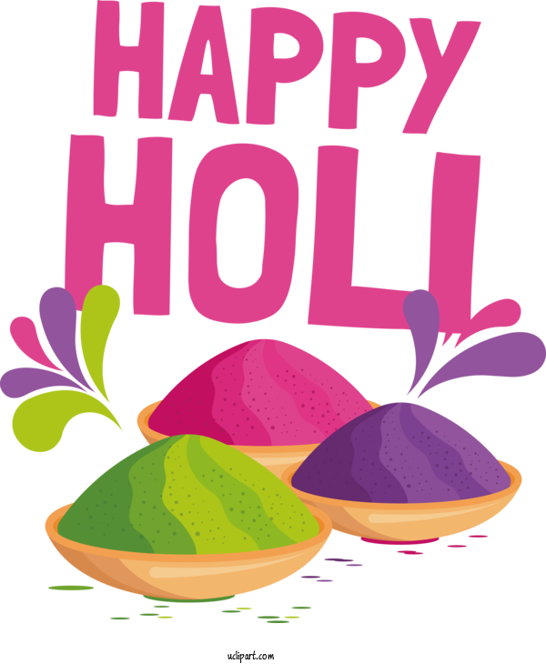 Free Holi Flower Design Leaf For Happy Holi Clipart Transparent Background