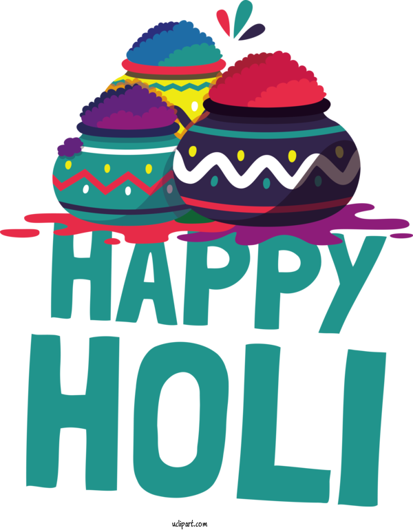 Free Holi Holi 2020 Festival For Happy Holi Clipart Transparent Background