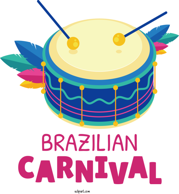 Free Holidays Design Logo Cartoon For Brazilian Carnival Clipart Transparent Background