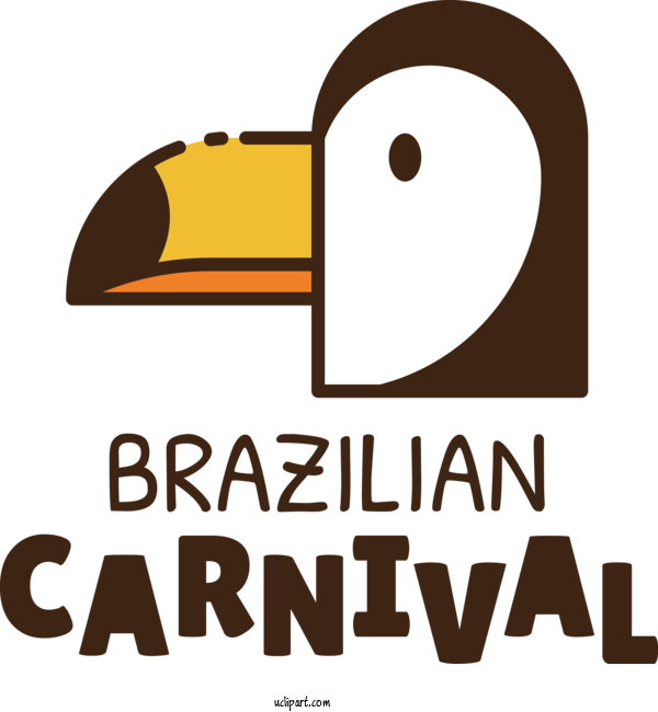 Free Holidays Logo Cartoon Design For Brazilian Carnival Clipart Transparent Background