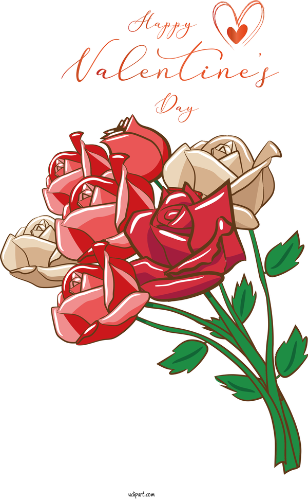 Free Holidays Garden Roses Rose Flower For Valentines Day Clipart Transparent Background