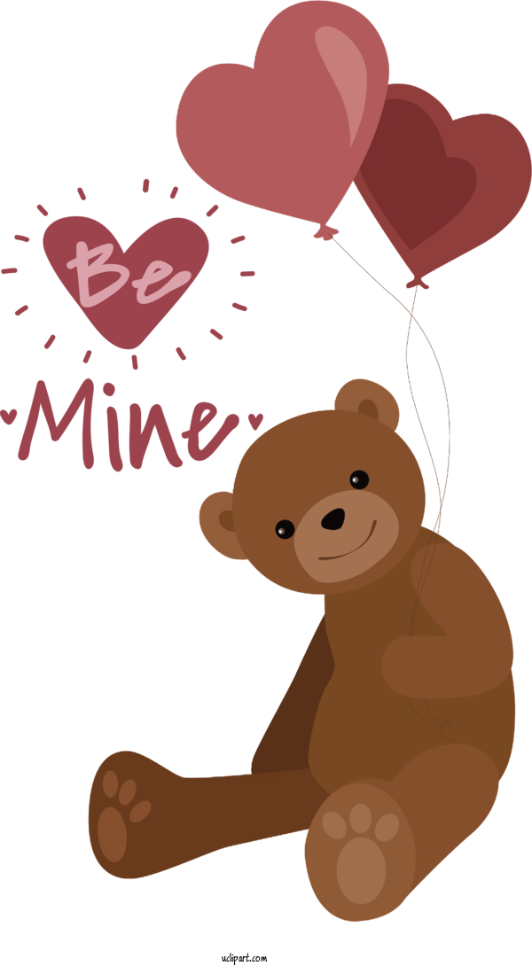 Free Holidays Bears Teddy Bear For Valentines Day Clipart Transparent Background