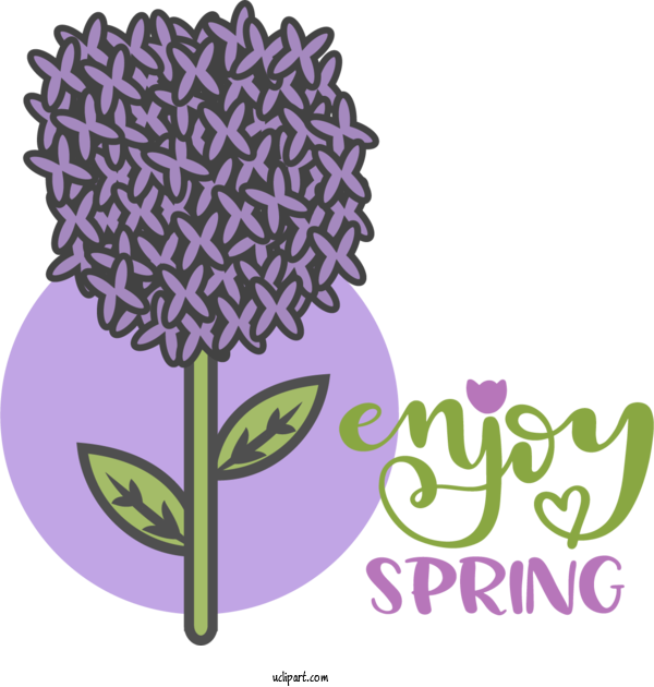 Free Nature Flower Violet Cartoon For Spring Clipart Transparent Background