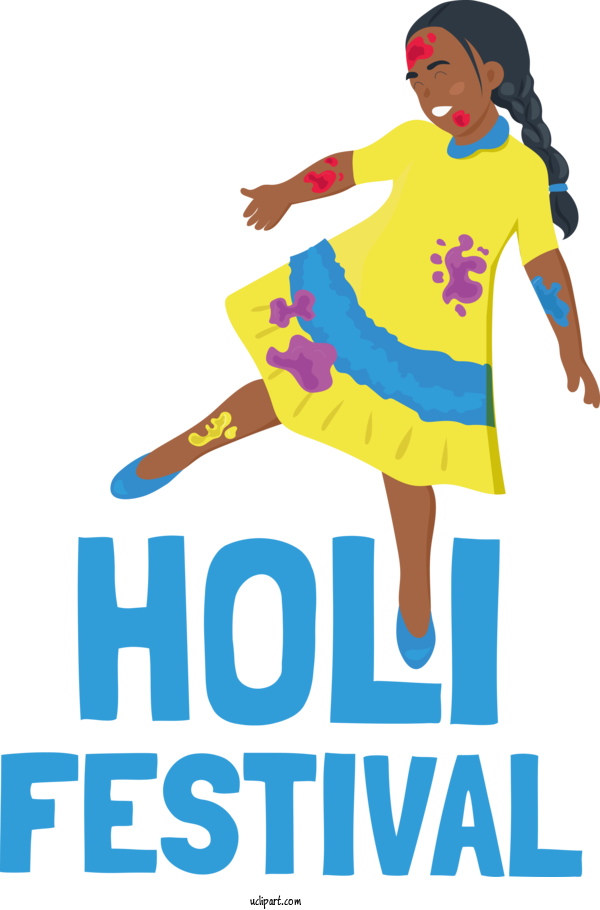Free Holidays Greensboro Human Cartoon For Holi Clipart Transparent Background