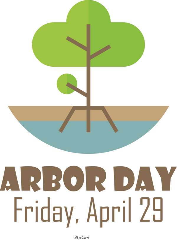 Free Holidays Leaf Logo Plant Stem For Arbor Day Clipart Transparent Background