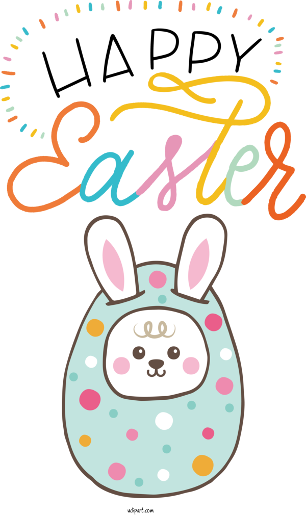 Free Holidays Easter Bunny Design Rabbit For Easter Clipart Transparent Background
