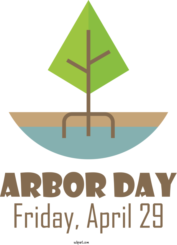 Free Holidays Logo Communication Design For Arbor Day Clipart Transparent Background