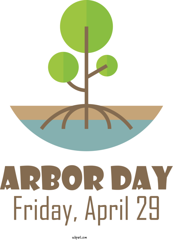 Free Holidays Logo Design For Arbor Day Clipart Transparent Background