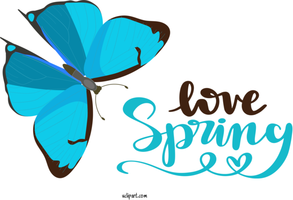 Free Nature Butterflies Logo Design For Spring Clipart Transparent Background
