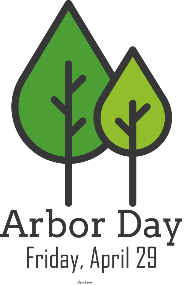 Free Holidays Logo Line For Arbor Day Clipart Transparent Background