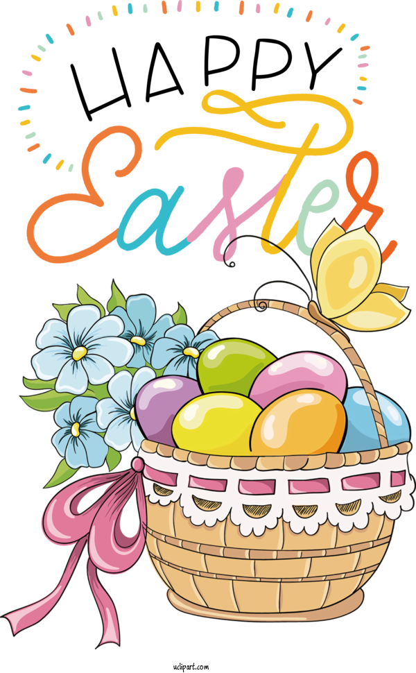Free Holidays Easter Basket Drawing Basket For Easter Clipart Transparent Background