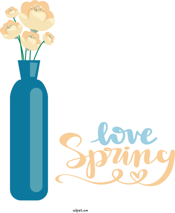 Free Nature Glass Bottle Bottle Glass For Spring Clipart Transparent Background