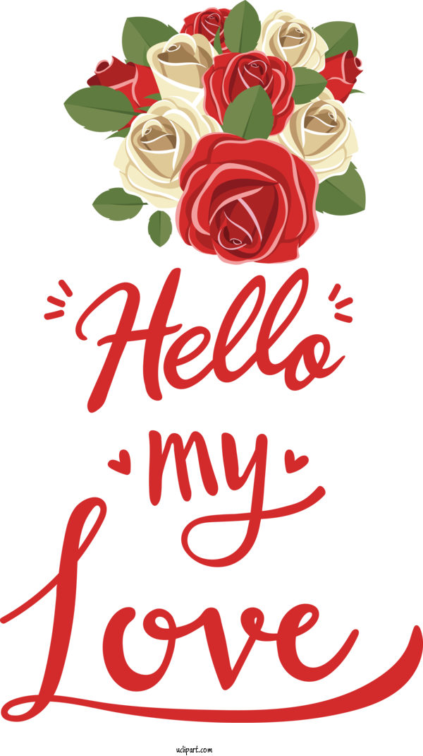 Free Holidays Floral Design Flower Rose For Valentines Day Clipart Transparent Background
