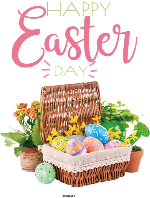 Free Holidays Easter Bunny Easter Basket Easter Egg For Easter Clipart Transparent Background