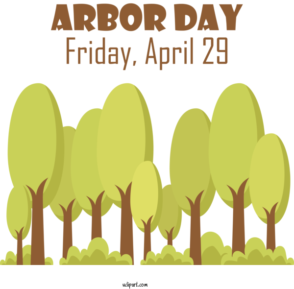 Free Holidays Drawing Vector Royalty Free For Arbor Day Clipart Transparent Background