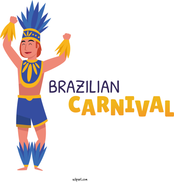 Free Holidays Cartoon Drawing Logo For Brazilian Carnival Clipart Transparent Background