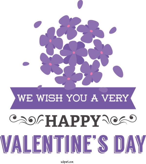 Free Holidays Flower Blue Rose Violet For Valentines Day Clipart Transparent Background