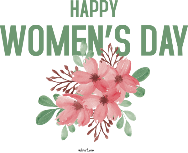 Free Holidays Flower Floral Design Rose For International Women's Day Clipart Transparent Background