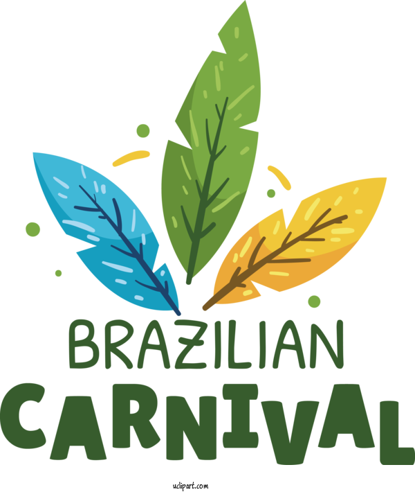 Free Holidays Leaf Logo Tree For Brazilian Carnival Clipart Transparent Background