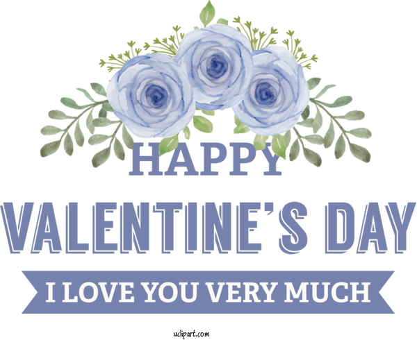 Free Holidays Floral Design Blue Rose Rose For Valentines Day Clipart Transparent Background