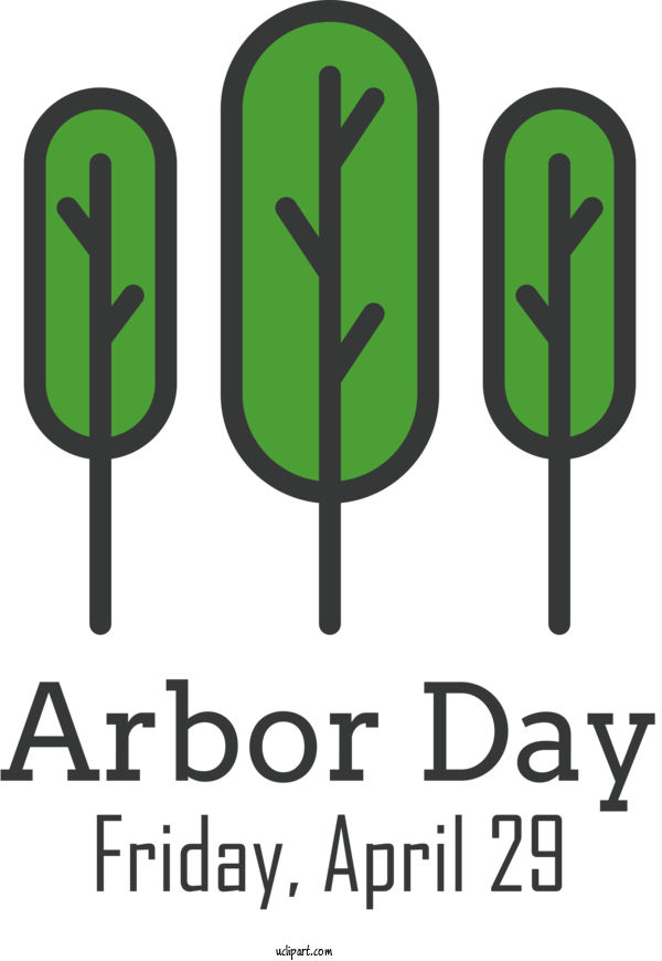 Free Holidays Logo Font Symbol For Arbor Day Clipart Transparent Background