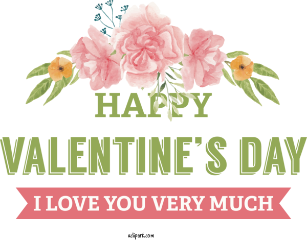 Free Holidays Floral Design Flower Cut Flowers For Valentines Day Clipart Transparent Background