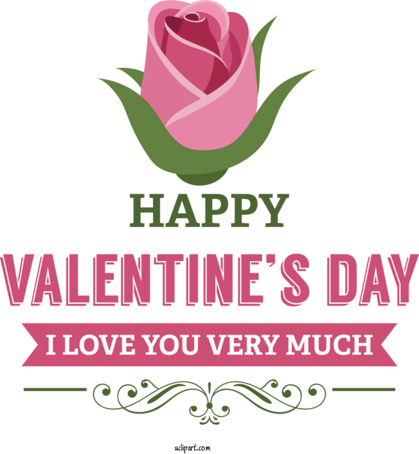Free Holidays Cut Flowers For Valentines Day Clipart Transparent Background
