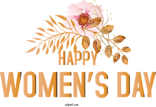 Free Holidays Coffee Floral Design Drawing For International Women's Day Clipart Transparent Background
