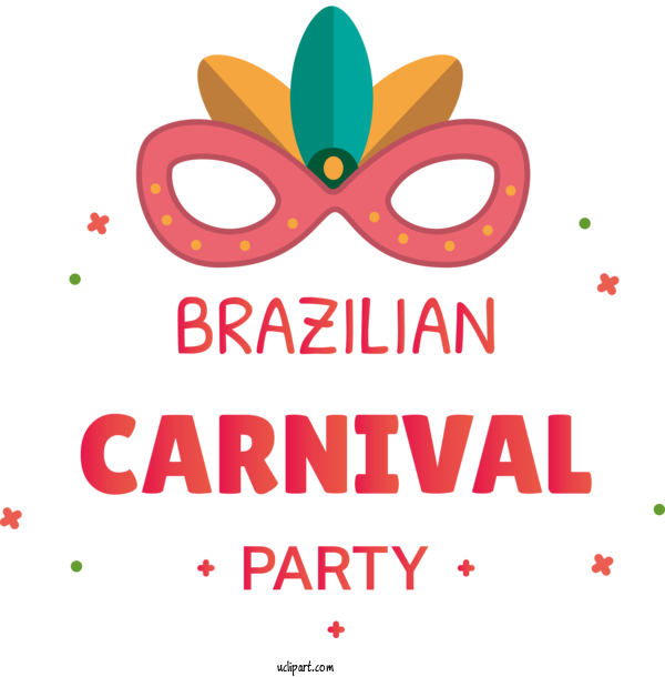 Free Holidays Cartoon Logo Line For Brazilian Carnival Clipart Transparent Background