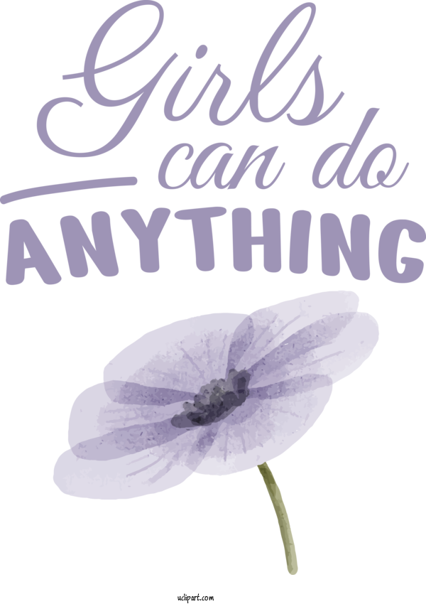 Free Holidays Flower Violet Font For International Women's Day Clipart Transparent Background