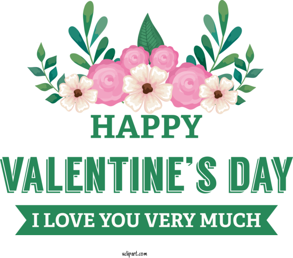 Free Holidays Flower Floral Design Cut Flowers For Valentines Day Clipart Transparent Background
