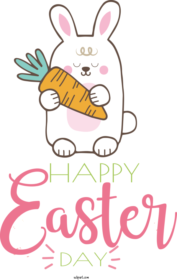 Free Holidays Easter Bunny Holiday Logo For Easter Clipart Transparent Background