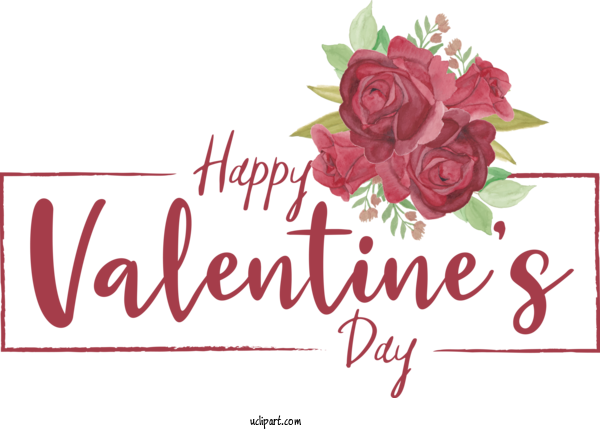 Free Holidays Floral Design Garden Roses Greeting Card For Valentines Day Clipart Transparent Background