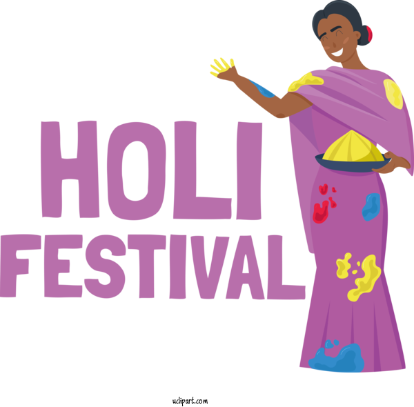 Free Holidays Dress Design For Holi Clipart Transparent Background
