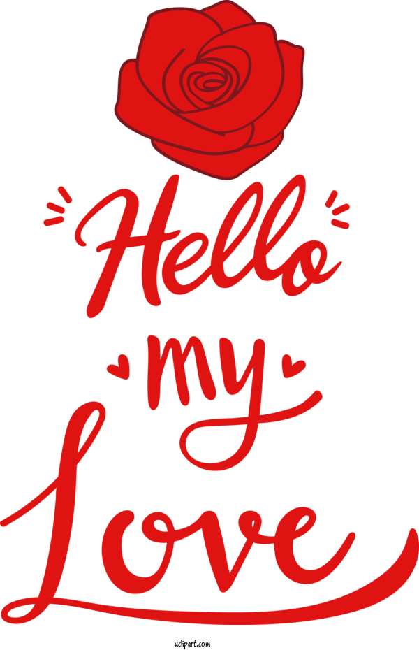 Free Holidays Flower Line Calligraphy For Valentines Day Clipart Transparent Background