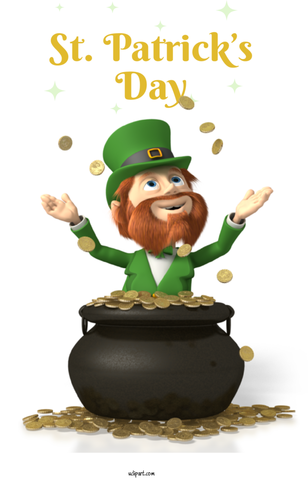 Free Holidays Cartoon Drawing Animation For Saint Patricks Day Clipart Transparent Background