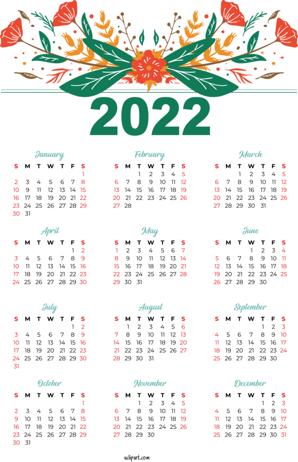 Free Life Calendar Calendar For Yearly Calendar Clipart Transparent Background