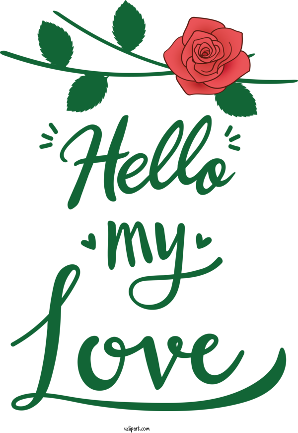 Free Holidays Plant Stem Floral Design Flower For Valentines Day Clipart Transparent Background