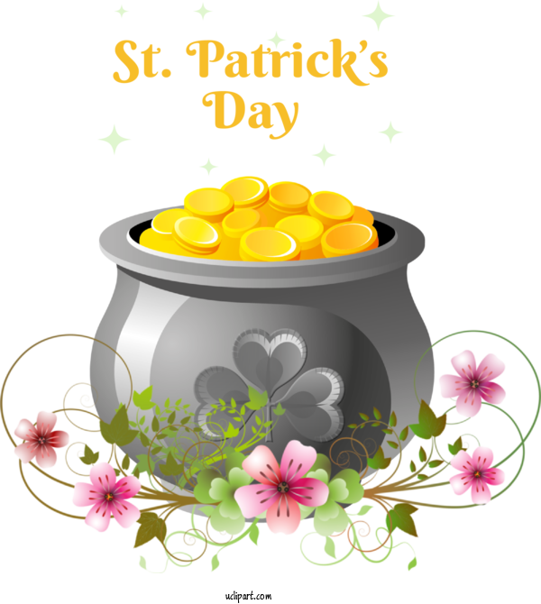Free Holidays St. Patrick's Day Gold Coin Gold For Saint Patricks Day Clipart Transparent Background