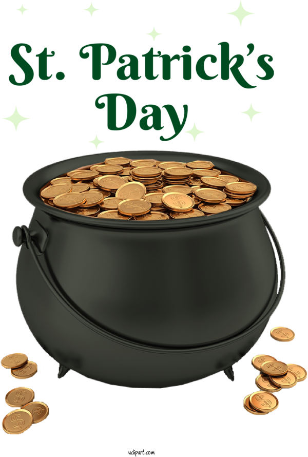 Free Holidays Gold Gold Coin Coin For Saint Patricks Day Clipart Transparent Background