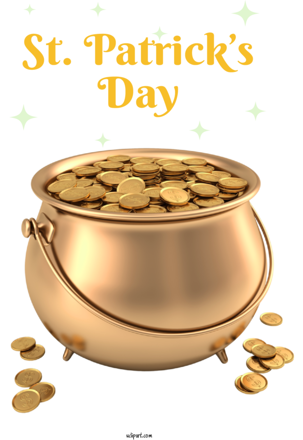 Free Holidays Dhanteras Diwali Gold Coin For Saint Patricks Day Clipart Transparent Background