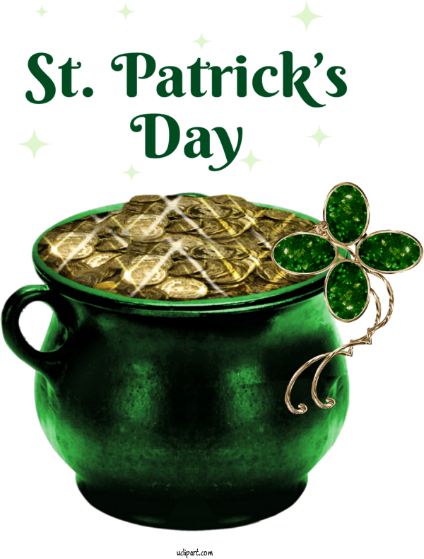 Free Holidays Flowerpot Paper Drawing For Saint Patricks Day Clipart Transparent Background