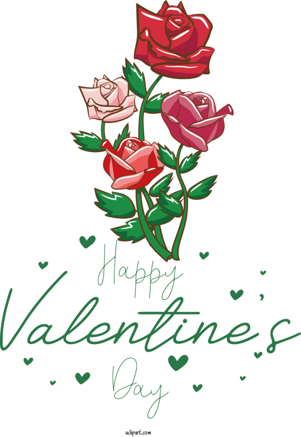 Free Holidays Garden Roses Flower Rose For Valentines Day Clipart Transparent Background