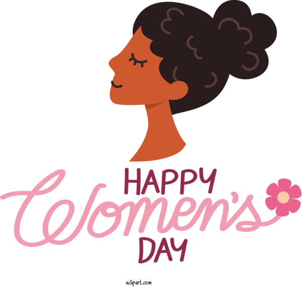 Free Holidays Human Logo Cartoon For International Women's Day Clipart Transparent Background