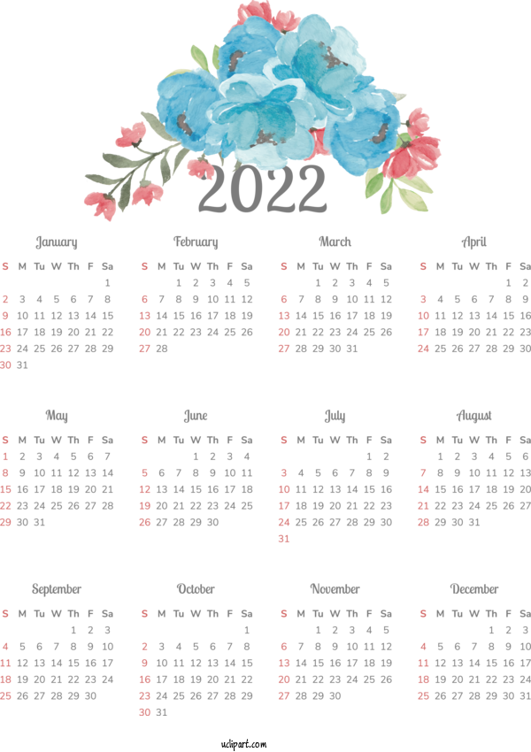 Free Life Calendar Font 2013 For Yearly Calendar Clipart Transparent Background
