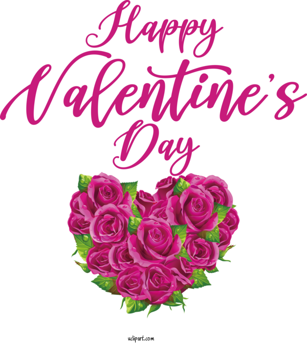 Free Holidays Floral Design Garden Roses For Valentines Day Clipart Transparent Background