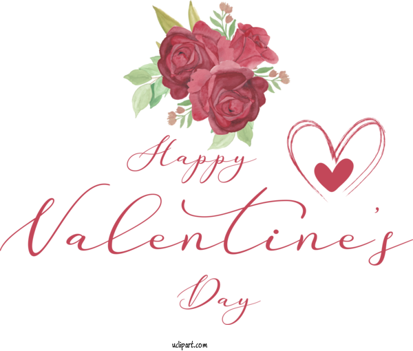 Free Holidays Rose Flower Floral Design For Valentines Day Clipart Transparent Background
